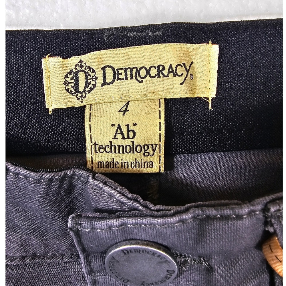 Democracy Ab Technology Jeggings Womens 4 Grey Camo Curve Equality Slimming Pant - Picture 3 of 9